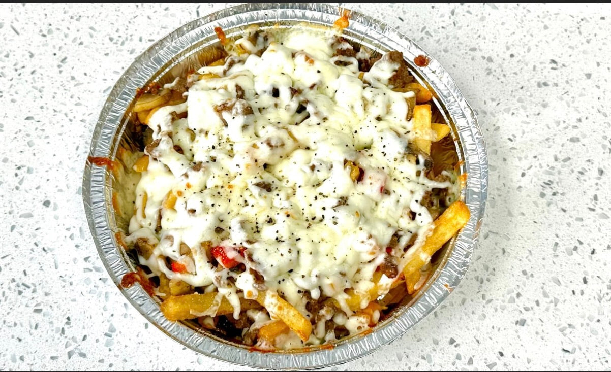 Loaded Philly steak cheese fries