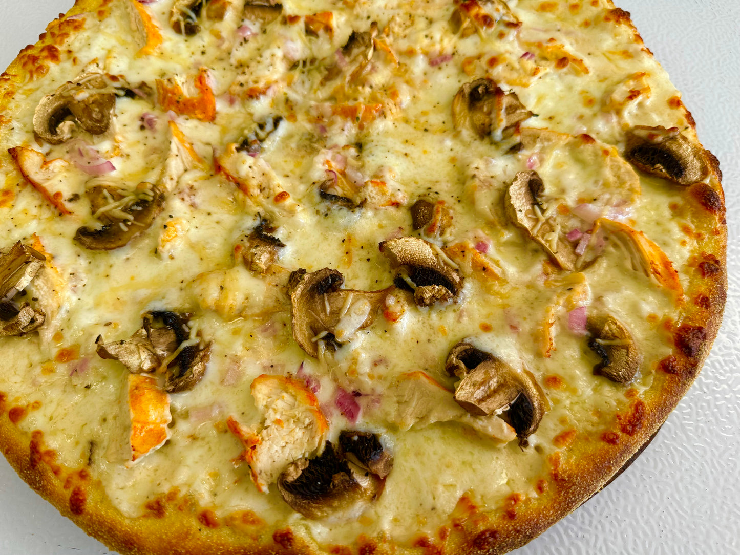 Chicken Alfredo Pizza