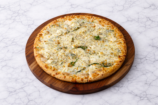 12'' Flat bread with spinach and feta cheese