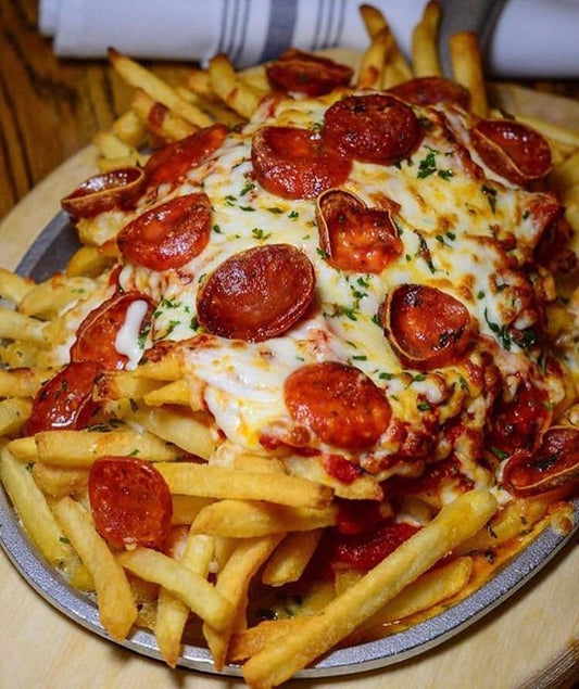 Loaded pepperoni cheese fries